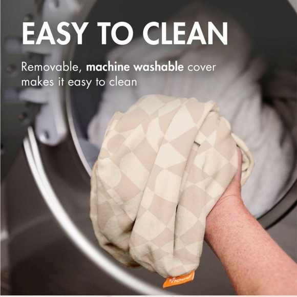 Boon Puff+ Inflatable Portable Baby Infant Bathtub Microfleece Cover Tan Brown - Picture 4 of 7